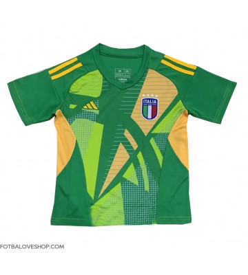 Itálie Brankářské Venkovní Dres ME 2024 Krátký Rukáv